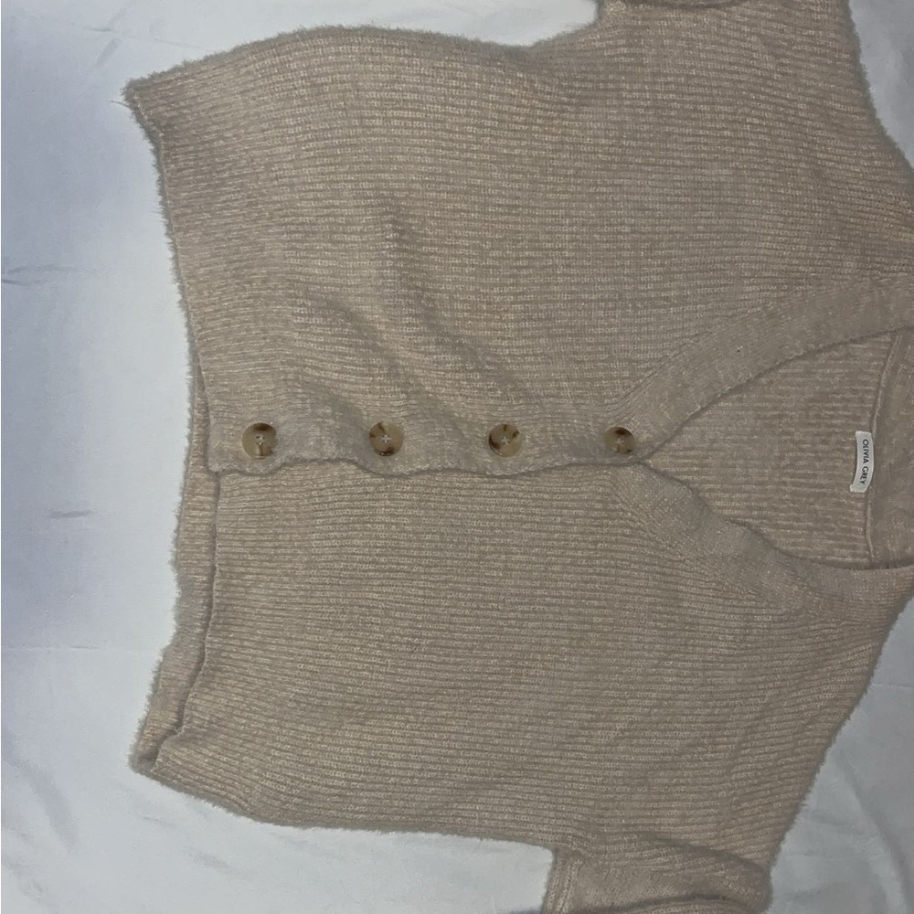 Cozy Beige Cardigan Sweater